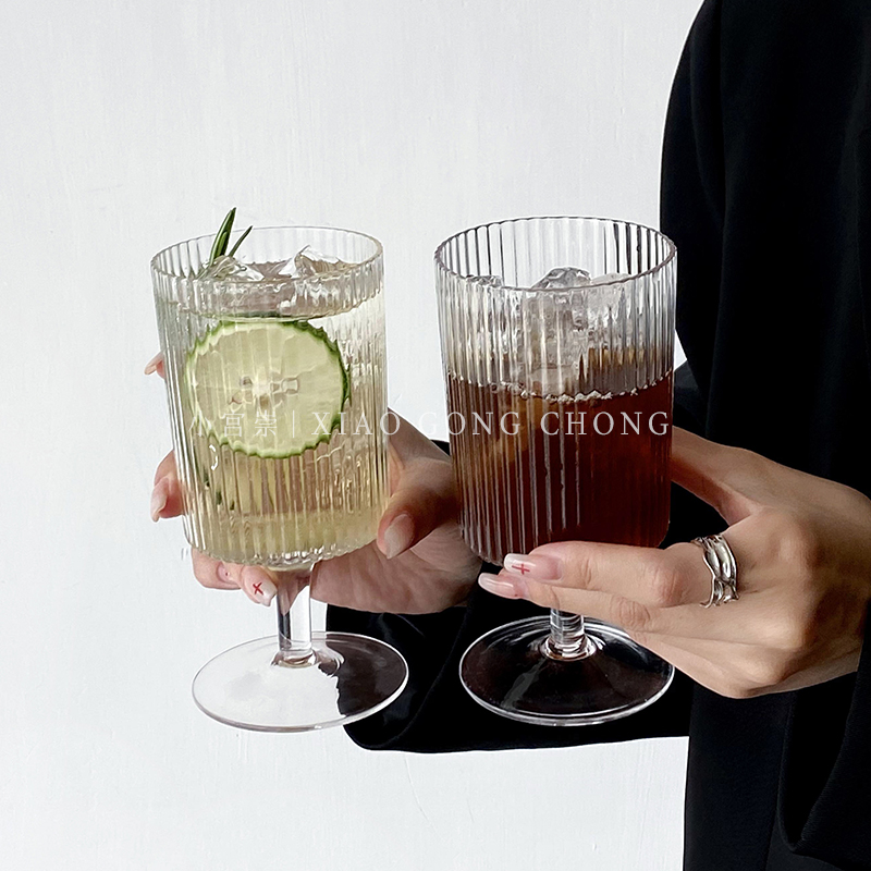 ins风设计感条纹咖啡杯