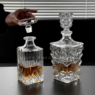 欧式家用高档浮雕酒瓶醒酒器