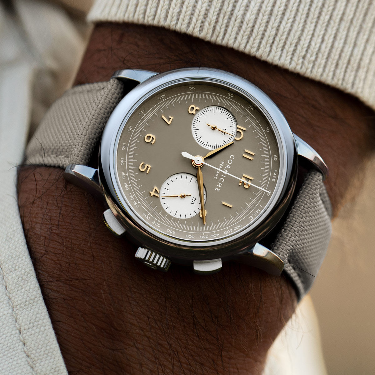 Corniche轻奢商务男款计时手表