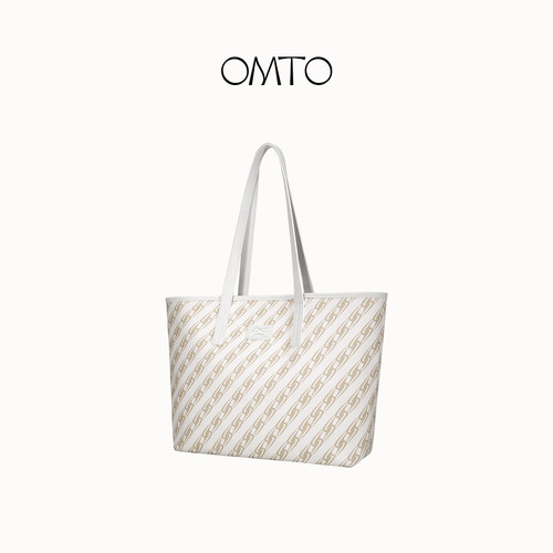 omto奶茶棕托特包上班通勤大容量