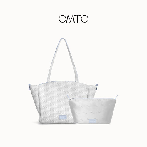 OMTO轻羽托特包女上班通勤带拉链