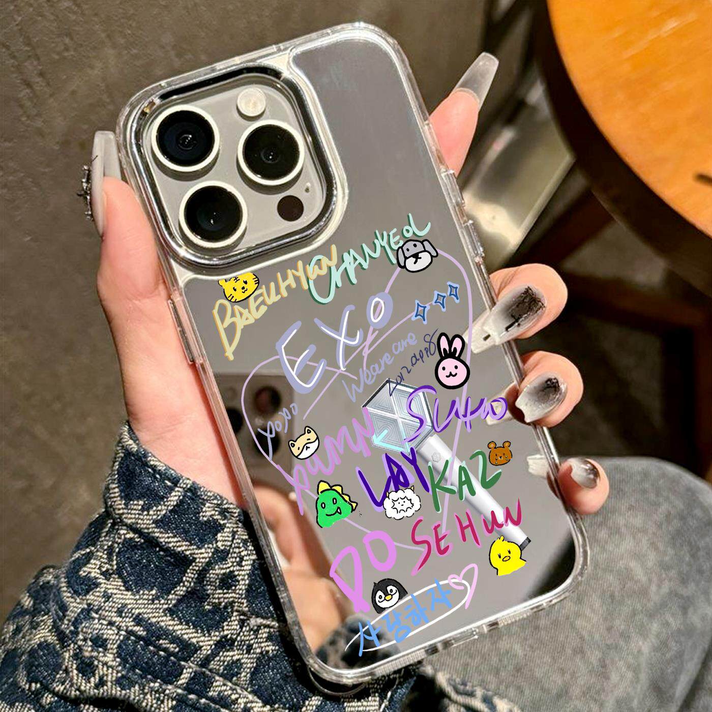 EXO回归手机壳适用苹果17promax华为mate/puar70周边80iphone15演唱会16小米13张艺兴nova/reno12荣耀500镜面