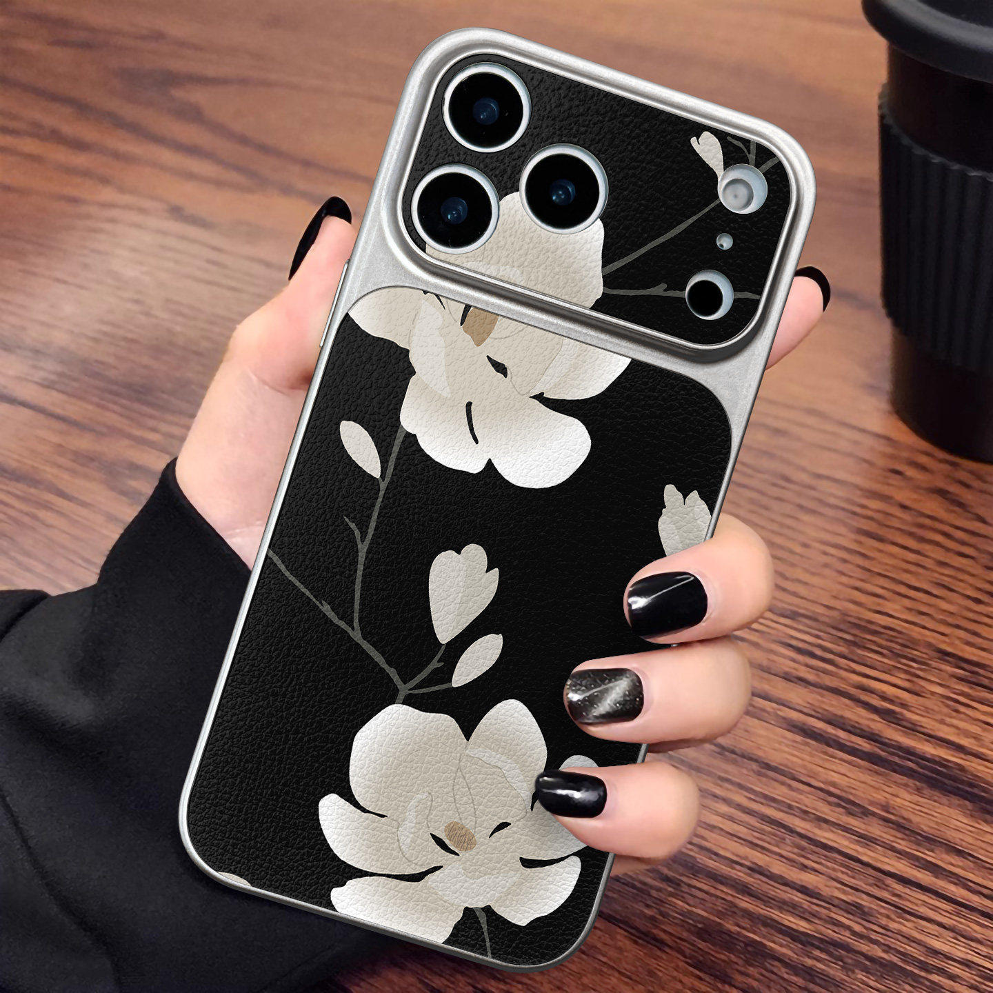 适用于苹果17promax手机壳新款素皮玉兰凝露套全包大视窗高级感网红13简约14外iphone15防摔16pro软