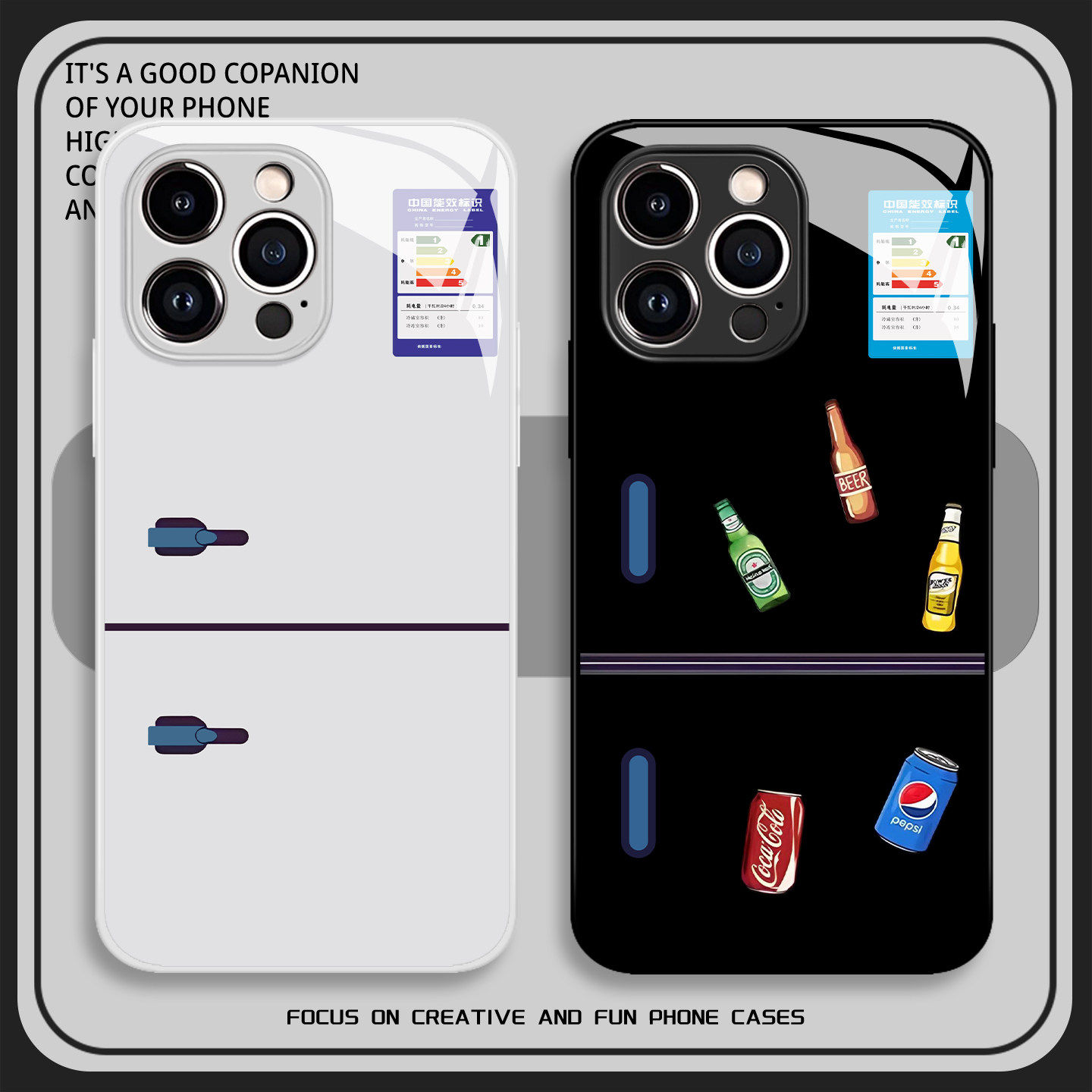 冰箱手机壳适用华为pura80promax简约mate70pro夏天p50夏日p60清爽nova15ultra/14/13/12新款11/10/40/30/9/8