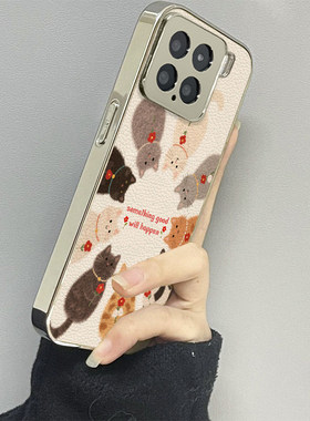 小花猫咪适用小米17promax手机壳15ultra新款12x13pro男14女款红米k80k60k50情侣k70至尊版turbo3套note11pro