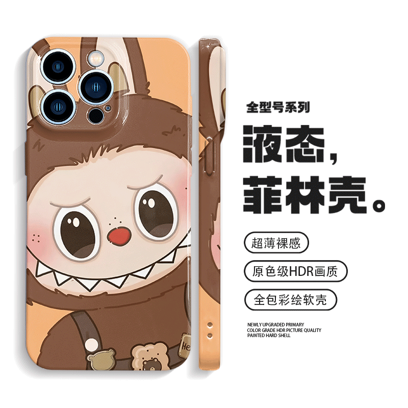 拉布布手机壳iPhone16promax苹果15小米14ultra适用mate60华为pura70卡通vivox200荣耀300情侣oppoReno13一加