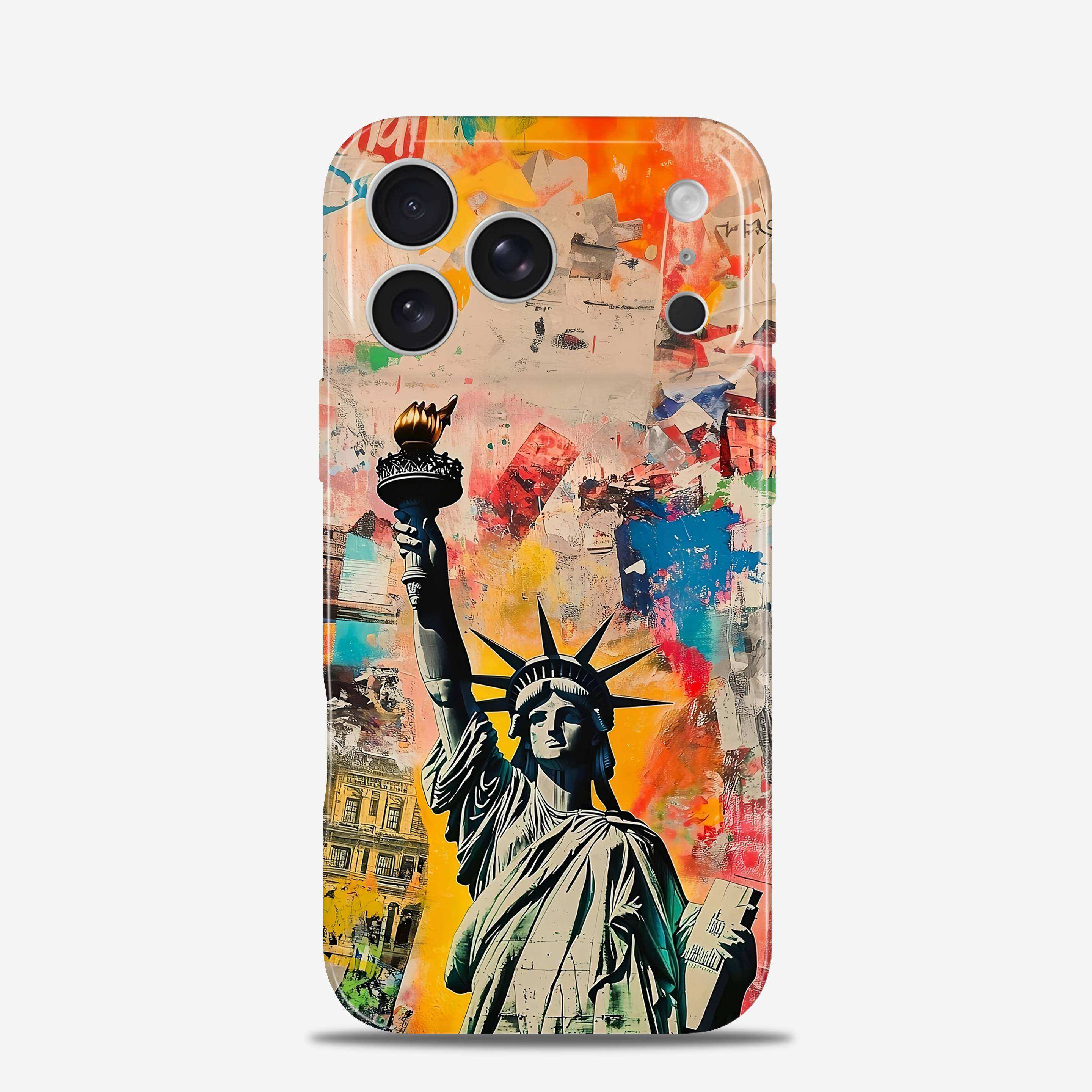 自由女神适用iPhone17promax手机保护壳15苹果16华为mate80高级感P70小米17防摔oppofindx9小众vivoiqoo15荣,3C数码配件,手机保护套/壳,淘宝优惠券,粉丝福利购,淘宝优惠卷