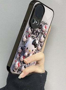 涂鸦kt猫适用华为nova14手机壳nova12ultra新款11活力版13nova10se玻璃12pro防摔9男8女款7se情侣6至尊版5g套