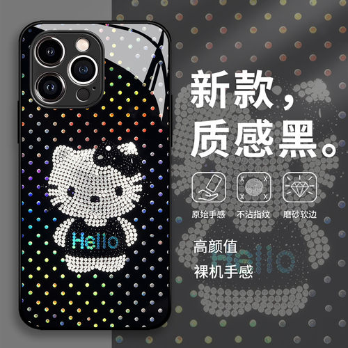 钻石猫咪手机保护壳华为p
