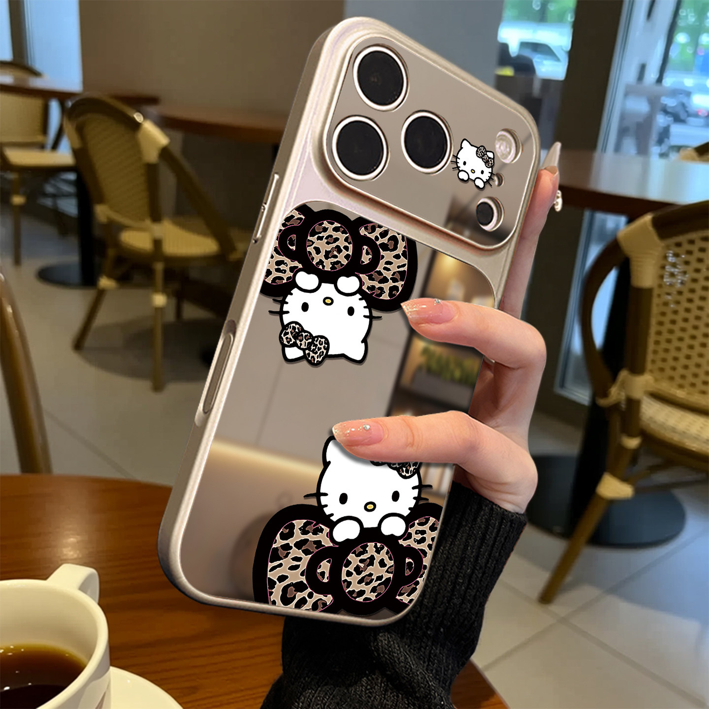 豹纹蝴蝶结猫磁吸适用苹