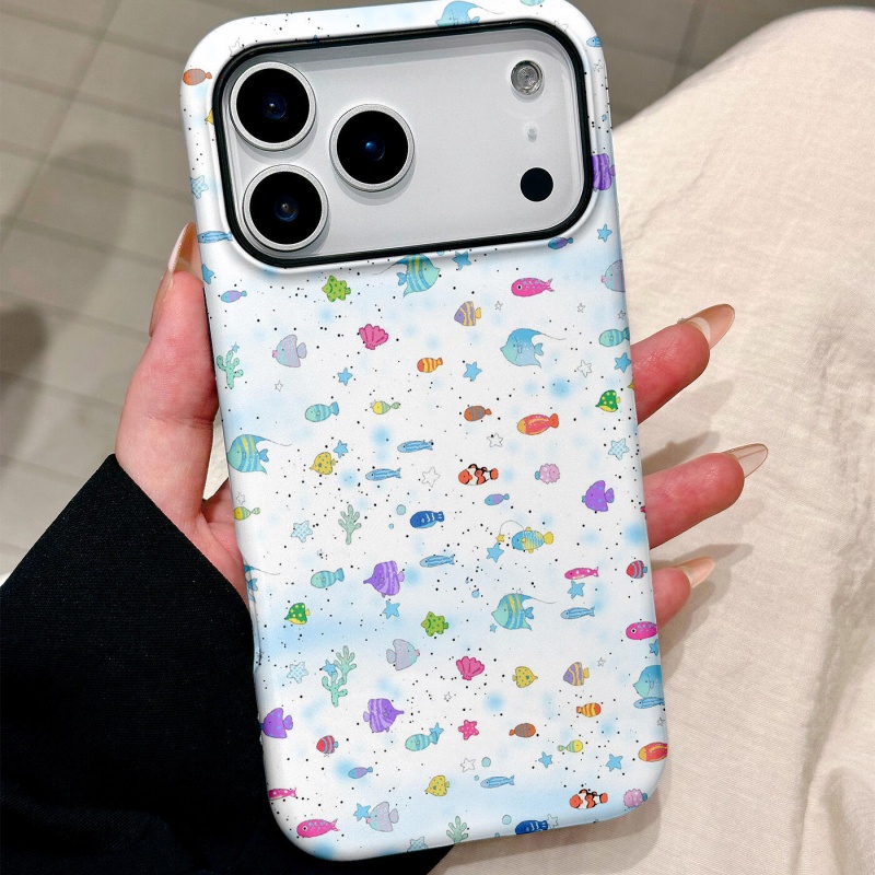 ins风可爱满屏小鱼适用iP