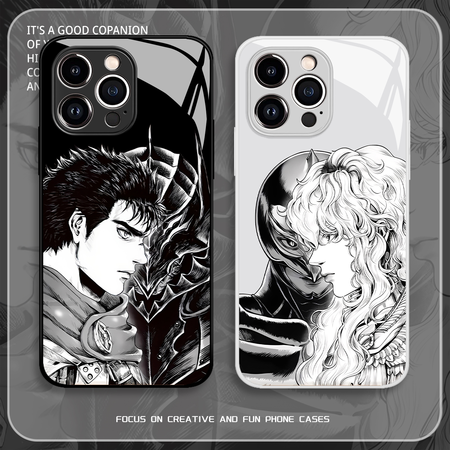 剑风传奇手机壳苹果17promax动漫16日系iphone15周边14二次元13pro适用12mini/11新款x/8plus/xr/xs/7/air/se