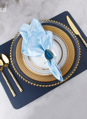 玻璃盘摆件轻奢样板间桌面餐具