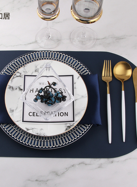 北欧风餐具展厅会所套装骨瓷摆件