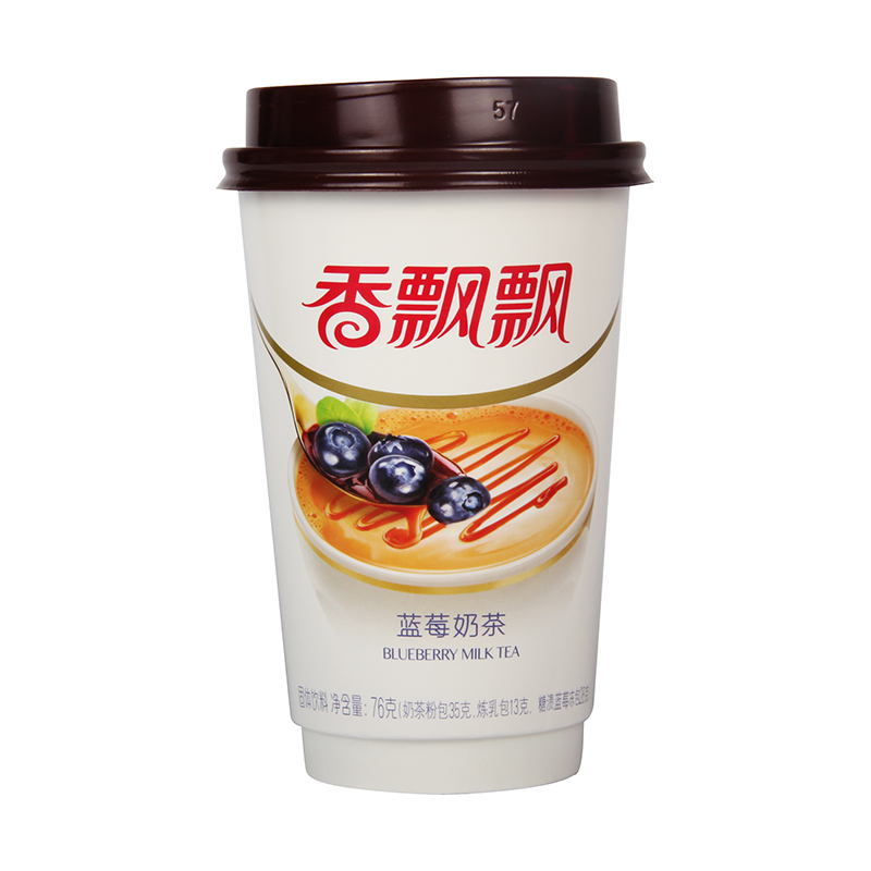 香飘飘蓝莓奶茶 76克/杯|msdalam kategori kopi/oatmeal/Dibancuh ke dalam teh, Lotus root kanji/oatmeal/minuman Chong, teh, Secawan teh - dari Buy2taobao.com untuk memberikan perkhidmatan ejen Taobao profesional membeli