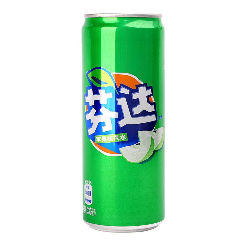 芬达苹果味摩登罐汽水 330毫升/罐