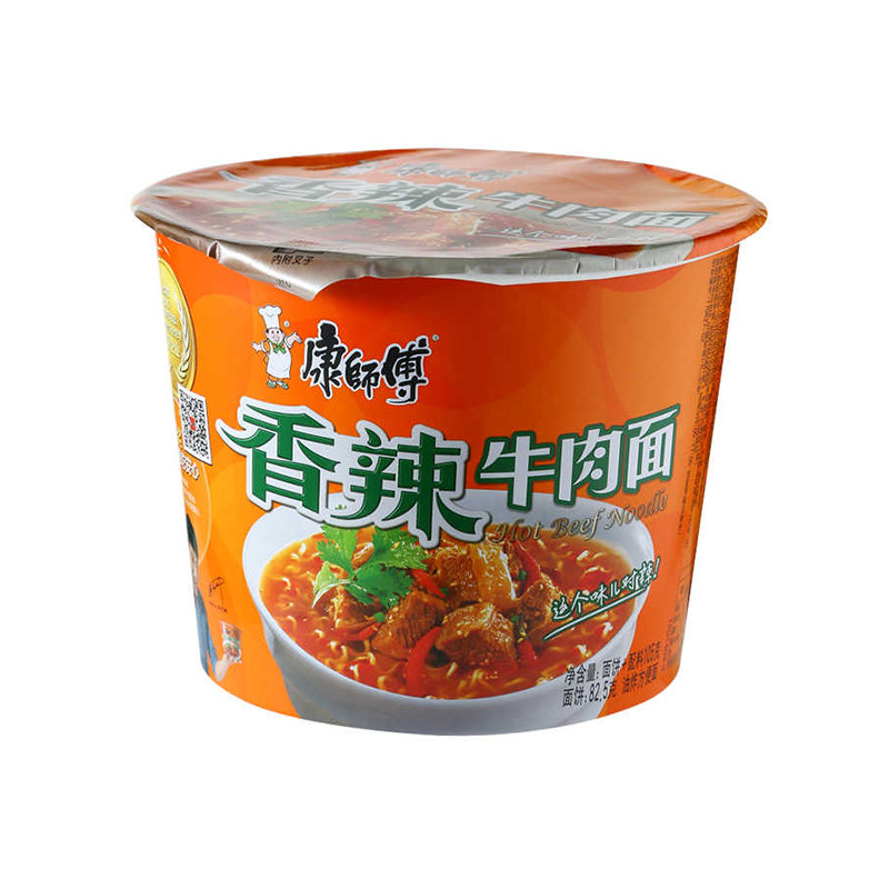 康师傅香辣牛肉面105g/桶
