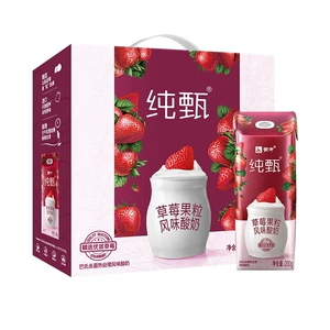Mengniu Йогурт со вкусом клубники 200г