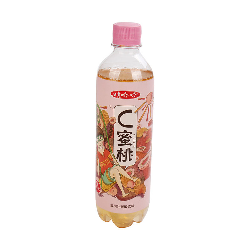 娃哈哈c蜜桃汁碳酸饮料530ml/瓶