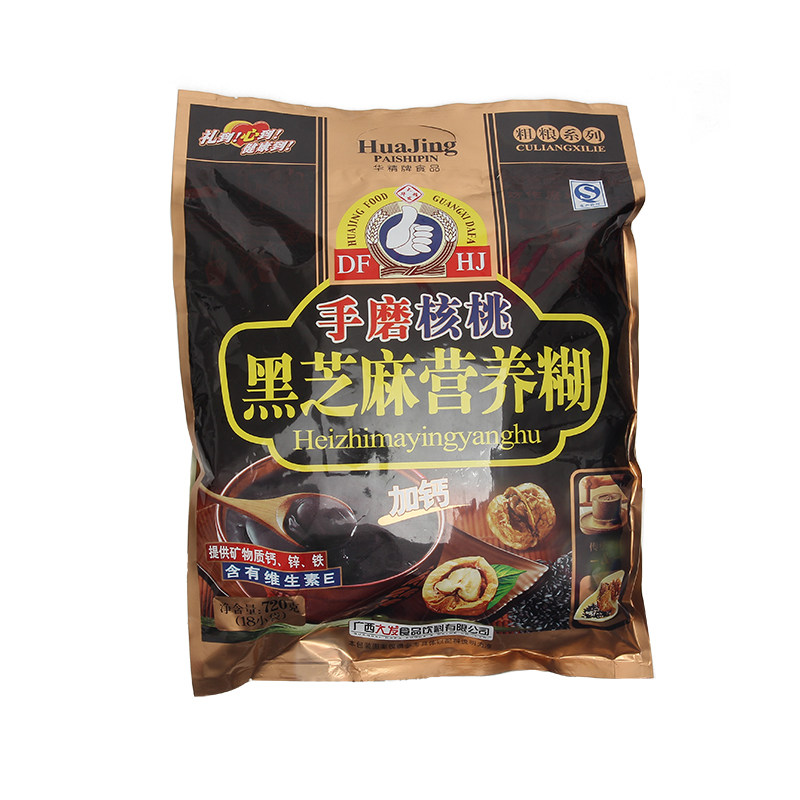 Hua Jing Hand grinding Walnut Black sesame seeds Nutrient paste 720g/ bagin the Coffee/Oatmeal/Chongyin , Lotus root starch/Oatmeal/Drink mixes , Sesame paste  category - from Buy2taobao.com to provide professional Taobao agent buy service
