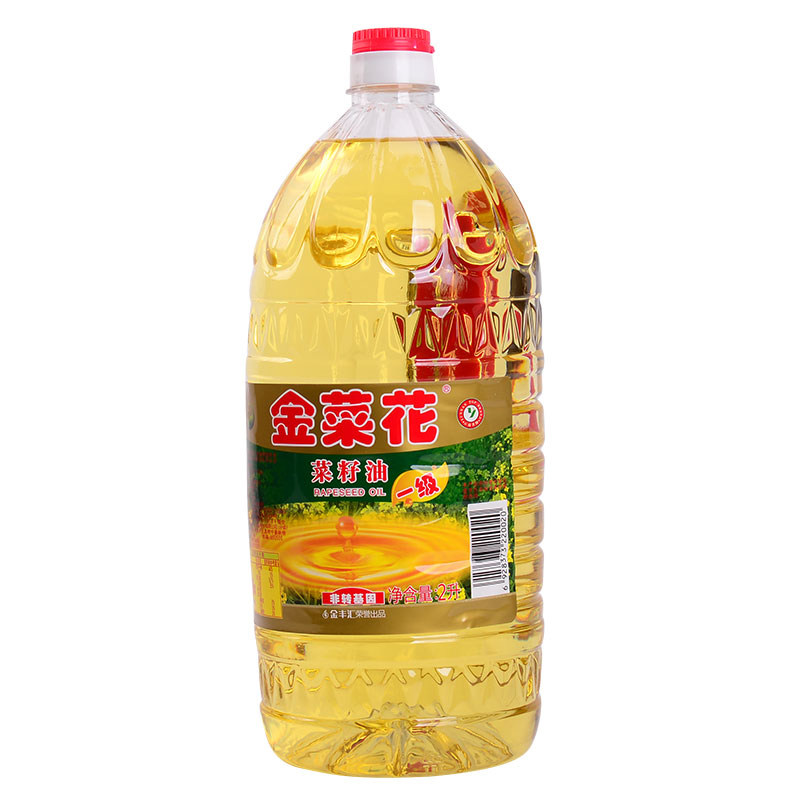 金菜花一级菜籽油2l/桶