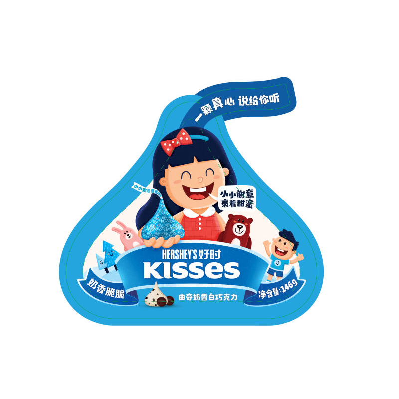 好时KISSES 曲奇奶香白巧克力 146g/袋在类目 零食/坚果/特产, 巧克力, 白巧克力中 - 来自Buy2taobao.com提供专业的淘宝代购服务