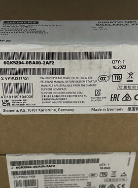 6GK5204-0BA00-2AF2西门子XF204电气交换机6GK52040BA002AF2