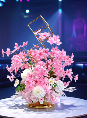 KTV包厢生日宴会桌花仿真花摆件