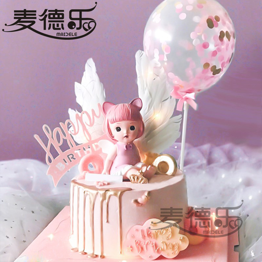 苏州上海爱莎凯勒天使酣睡宝宝生日蛋糕儿童周岁满月蛋糕同城配送