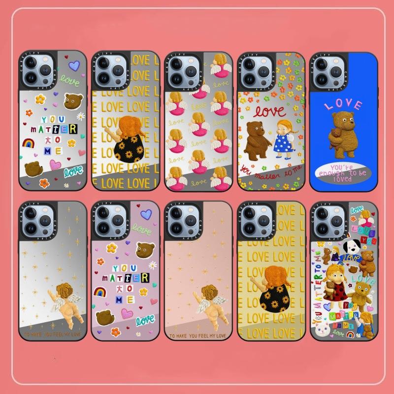 CASETi联名EmmaKang小熊女孩偏爱适用苹果iPhone16ProMax15plus14
