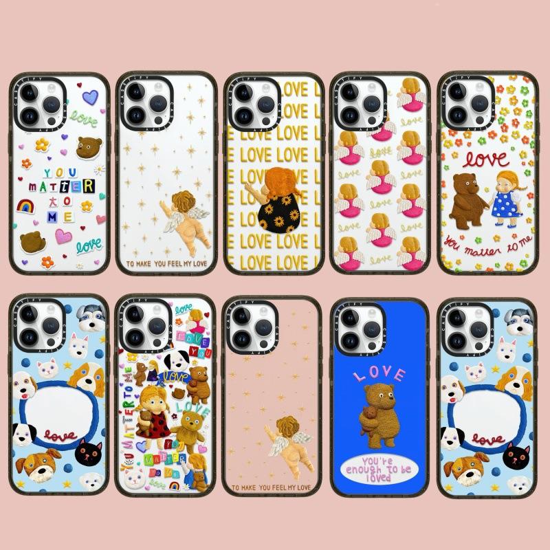 CASETi联名EmmaKang小熊女孩偏爱适用苹果iPhone16ProMax15plus14