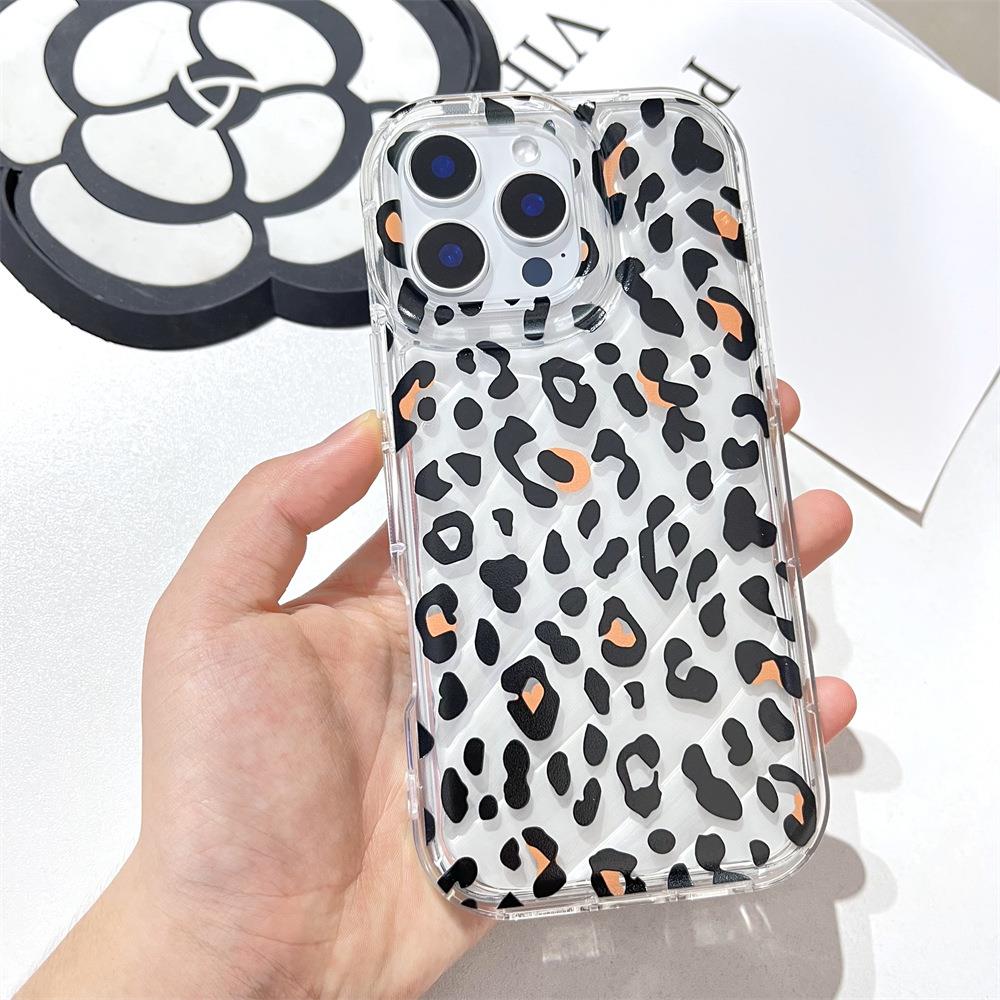 美式豹纹适用16苹果15promax手机壳iphone14甜辣13中性15时尚新品