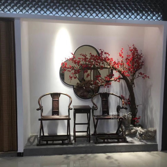 仿真舞台道具客厅玄关桃花树