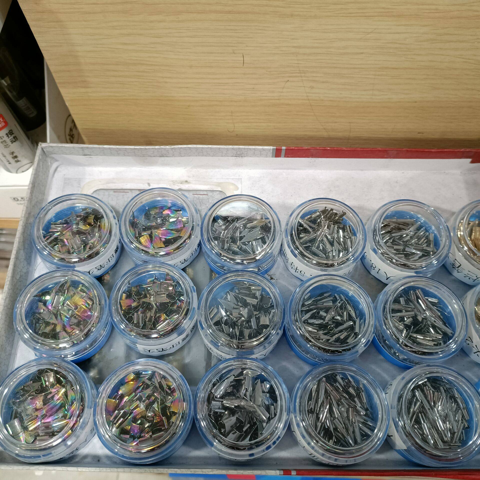 传人钢笔尖炫彩ef明尖暗尖小尖0.38书写小学生钢笔可换尖通用包邮