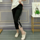新款 运动裤 大码 2025年夏季 女装 胖mm宽松时尚 七八分微喇叭休闲裤 子
