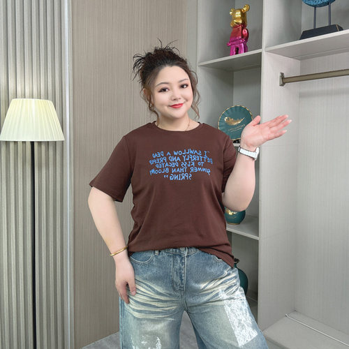 宽松遮肉印花时尚百搭上衣T恤女