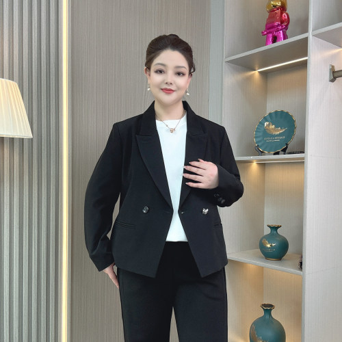 大码职业西装外套女装春秋装西服