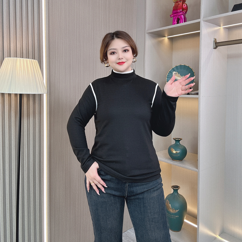 2025秋冬大码保暖打底衫内搭T恤