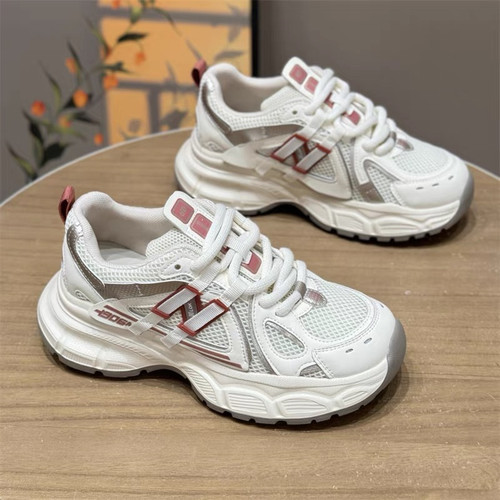 真皮！商场同款厚底老爹鞋新款超轻舒适网面透气休闲鞋Q16-2893-7