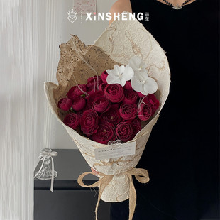 芯苼物语 手工树皮纸复古质感花店鲜花花束DIY高级包花纸花艺资材