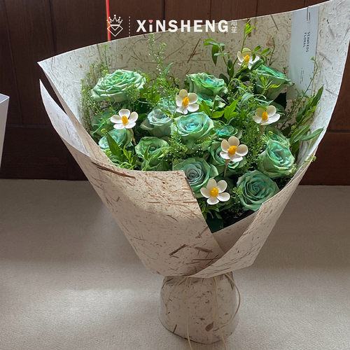 芯苼物语 新品手撕叶脉纸花店鲜花束手工diy高质感包花纸花艺资材