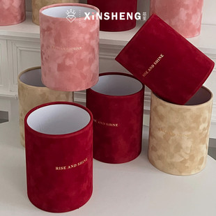 烫金布料抱抱桶 芯苼物语 重工工艺花店鲜花束资材 圣诞节新品