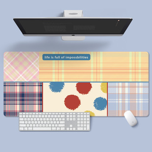 巅峰玩家艺术印花鼠标垫彩色几何图案电脑桌垫办公用品