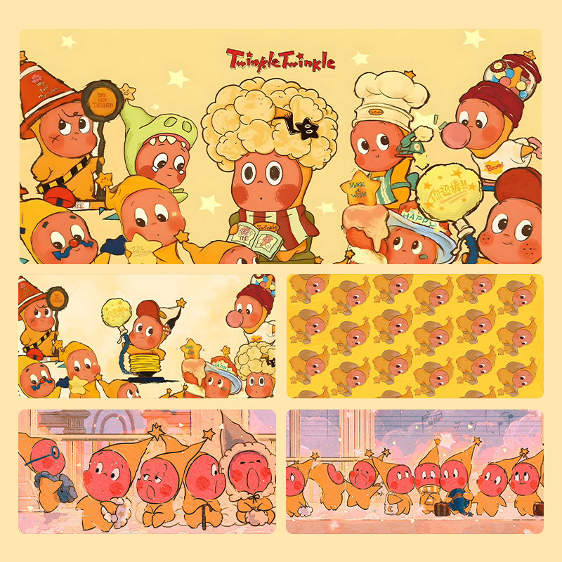 星星人可爱复古鼠标垫