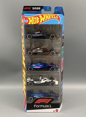 HOT WHEELS/风火轮 五连包系列 F1赛车合金小汽车模型 JLN11