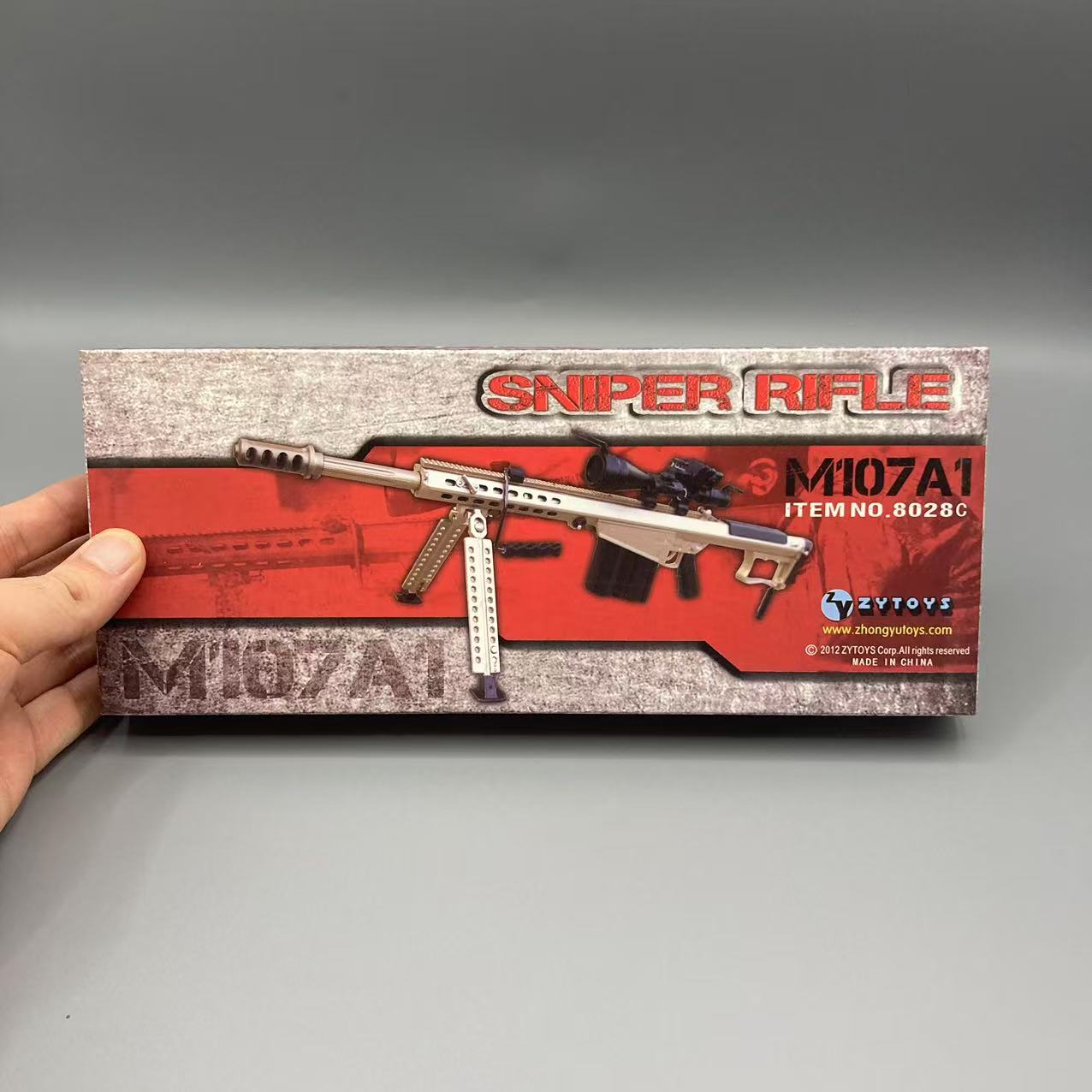 ZYTOYS 1/6 兵人模型 配件 塑料 现货 M107A1 巴雷特狙击枪 特价
