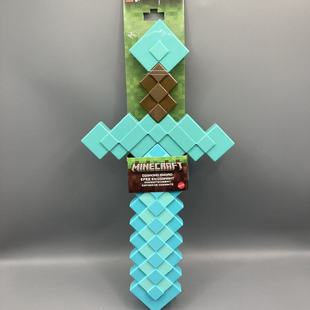 MATTEL/美泰正品 我的世界扮演系列 武器 铁镐 钻石剑无声光