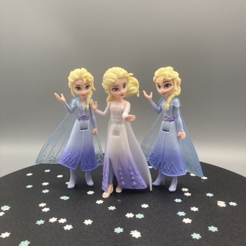 Hasbro/孩之宝 冰雪奇缘迷你艾莎公主女孩娃娃人偶摆件玩具礼物