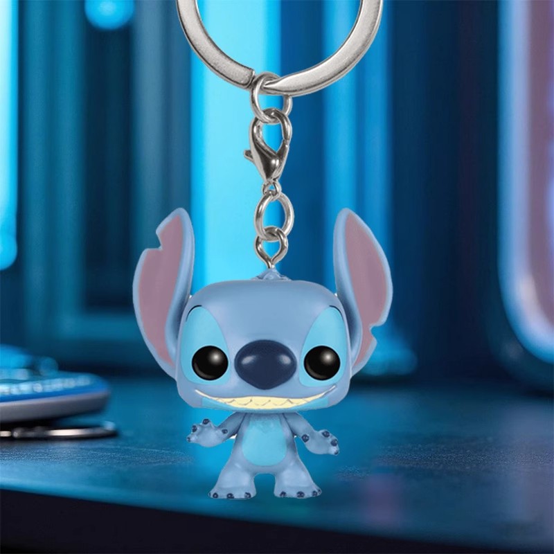 Funko迪士尼POP星际宝贝史迪奇钥匙扣挂件史迪仔周边摆件公仔礼物