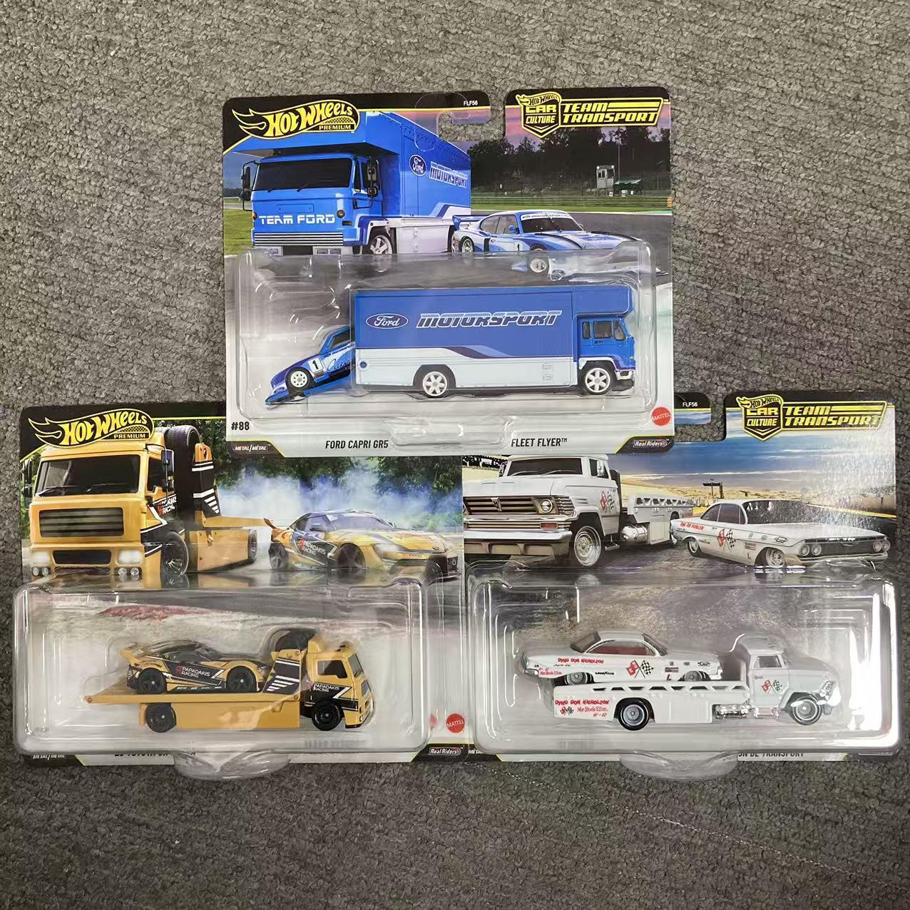 HOT WHEELS/风火轮 FLF56运输车队 丰田速霸 雪佛兰 福特合金车